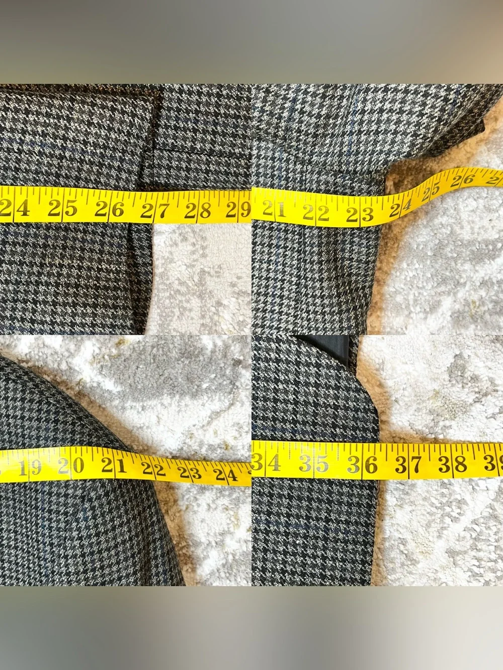 Chaps Ralph Lauren Lambswool Houndstooth Blazer Sport Coat 42R